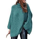 PRETTYGARDEN Women's 2026 Fall Turtleneck Oversized Sweaters Long Sleeve Chunky Knit Pullover Tops Winter Fashion Clothes