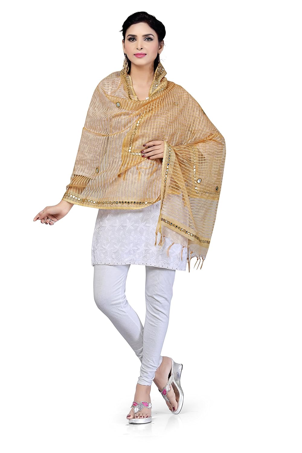 rani saahiba women's art silk dupatta