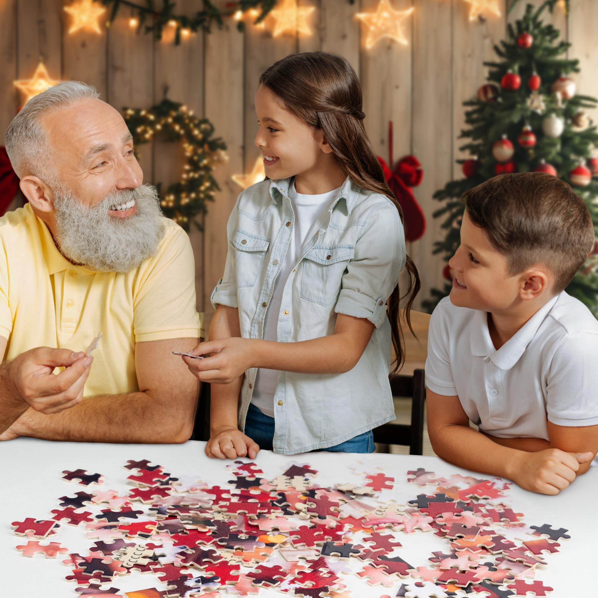 Easycosy Personalisiertes Puzzle mit eigenem Foto - 1000/500/300 Teile: Gestalte selbst Puzzle mit Bild Fotopuzzle - personalisierte Geschenke für Kinder Frauen Freundin Paare Partner zum Geburtstag 5
