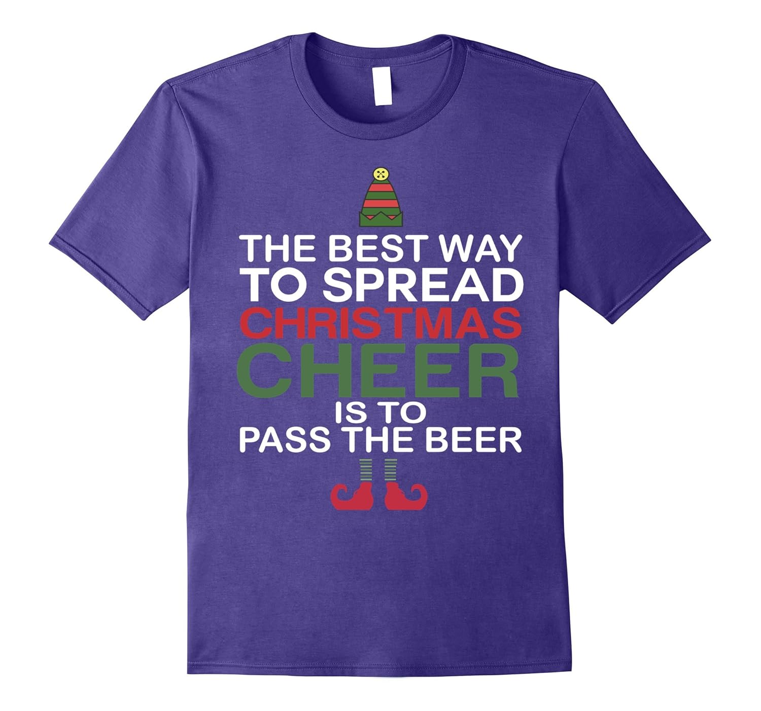 Funny Christmas Cheer and Beer T Shirt-ANZ