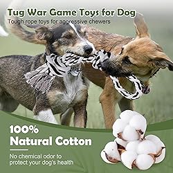 UPSKY Large Dog Rope Toys for Aggressive Chewers,2