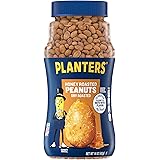 PLANTERS Honey Roasted Peanuts, 16 oz. Resealable Jar | Flavored Peanuts with a Sweet Honey Coating & Sea Salt | Wholesome Sn