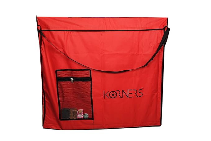 KORNERS Carrom Board Cover for Full Size Carrom Board- Red Color