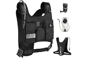 OUTSKIRT Running Hydration Vest Backpack, Lightweight Adjustable Chest Pack with 2L Water Bladder Bag, Hydration Chest Bag fo