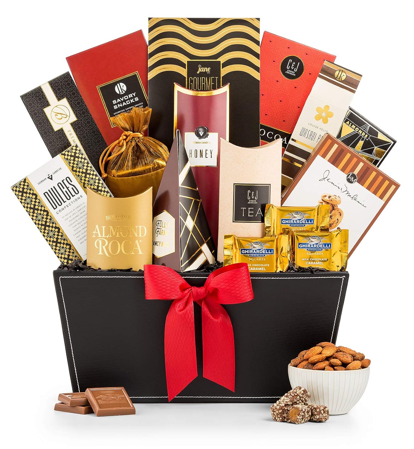 GiftTree Broadway Gourmet Gift Basket | Almond Roca, Seasoned Nuts and Candies, Popcorn & More | Send Your Sincerest Greeting at Any Holiday | Christmas, Anniversary, Birthday, Thank You Gift