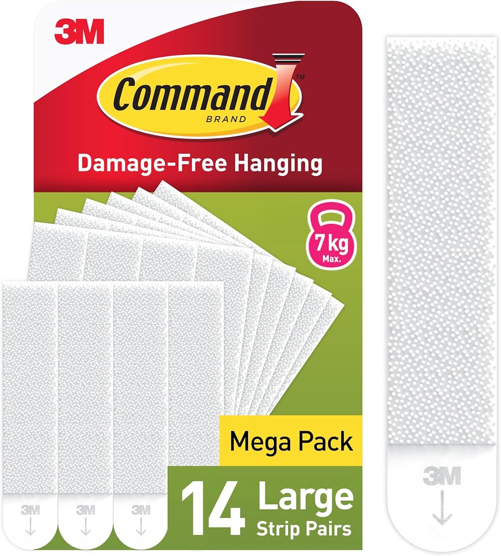 Command Picture Hanging Strips Large 14 Pairs 28 Strips Damage Free