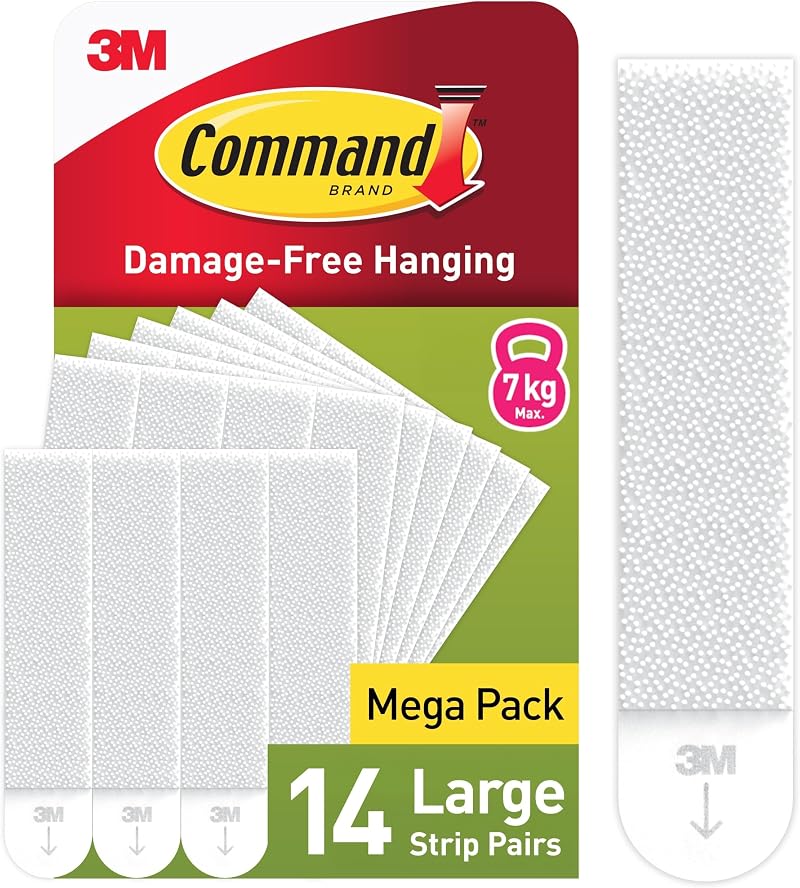 Command Picture Hanging Strips Large 14 Pairs 28 Strips Damage Free