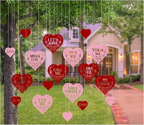 adornos y decoraciones para el dia de san valentin 20 unidades para colgar en conversacion para fiesta para el jardin jardin casa vacaciones