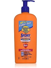 Banana Boat Sunscreen Sport Family Size Broad Spectrum Sun Care Sunscreen Lotion - SPF 50, 12 ounce