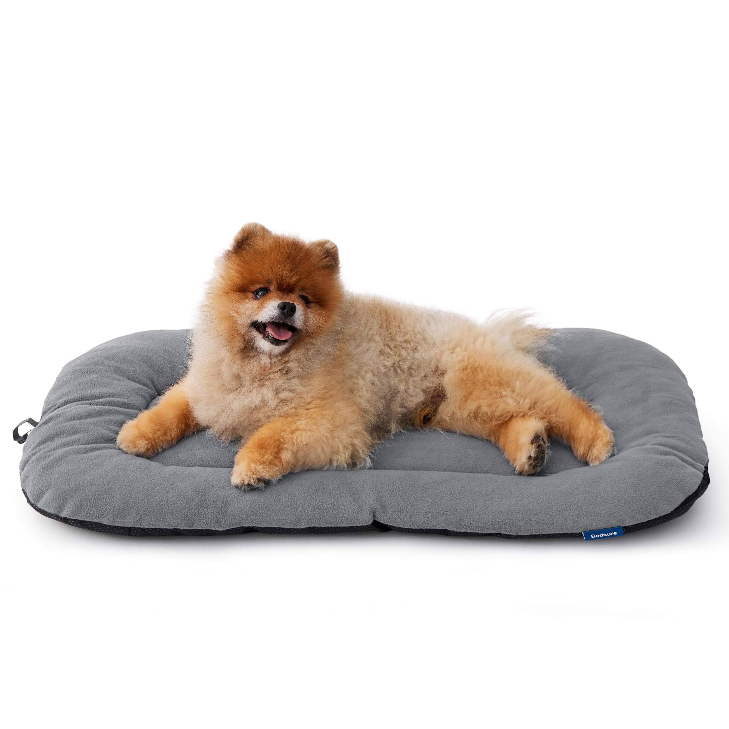 Photo 1 of Bedsure Washable Dog Crate Pad for Small Dogs, Anti-Slip Puppy Kennel Dog Bed for Crate - Ultra Soft Fleece Flat Thin Pet Mat (Not Chew Proof), Light Grey 23"x17"