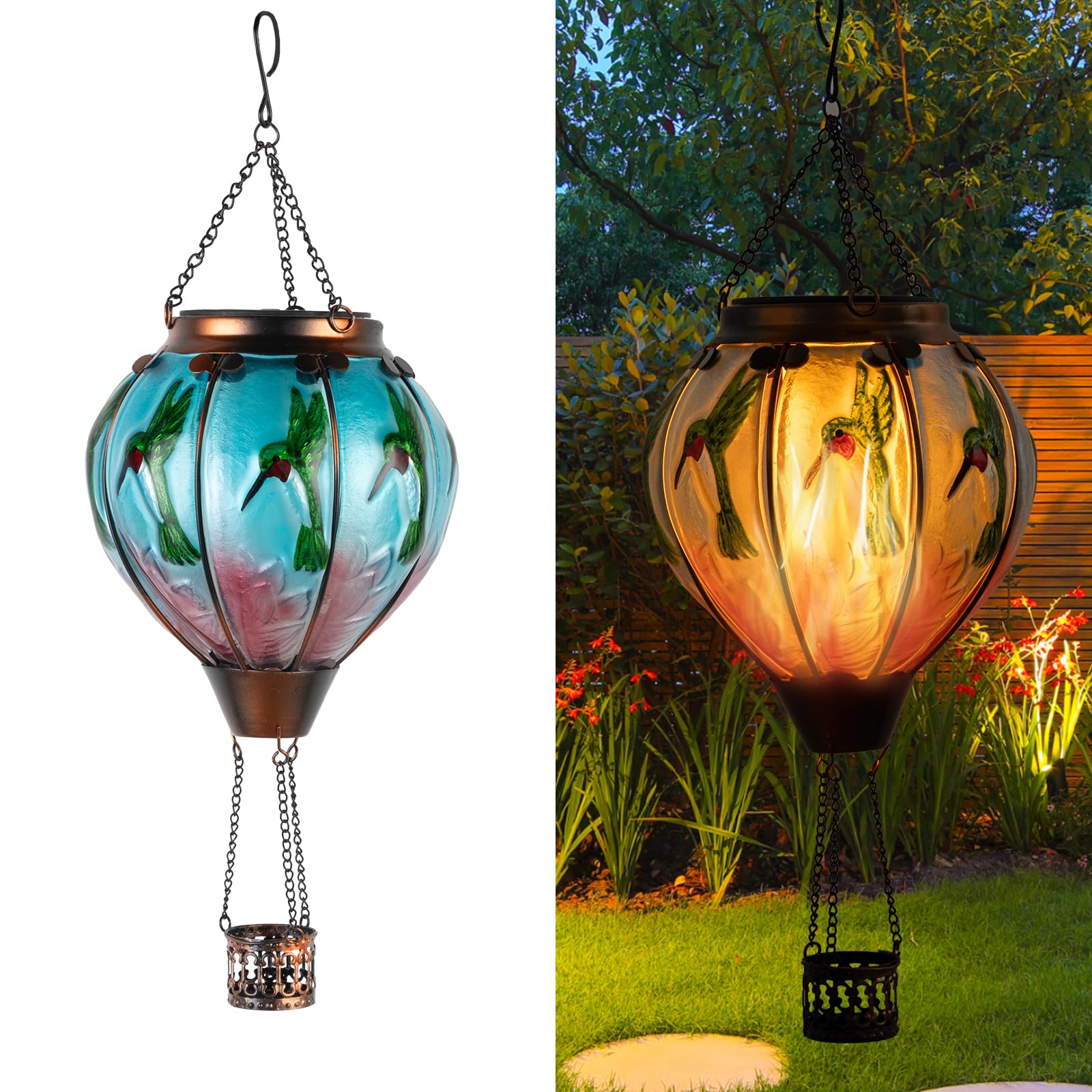 Toodour Solar Lantern Outdoor, Hummingbird Gifts For Women Mom Grandma - View #7