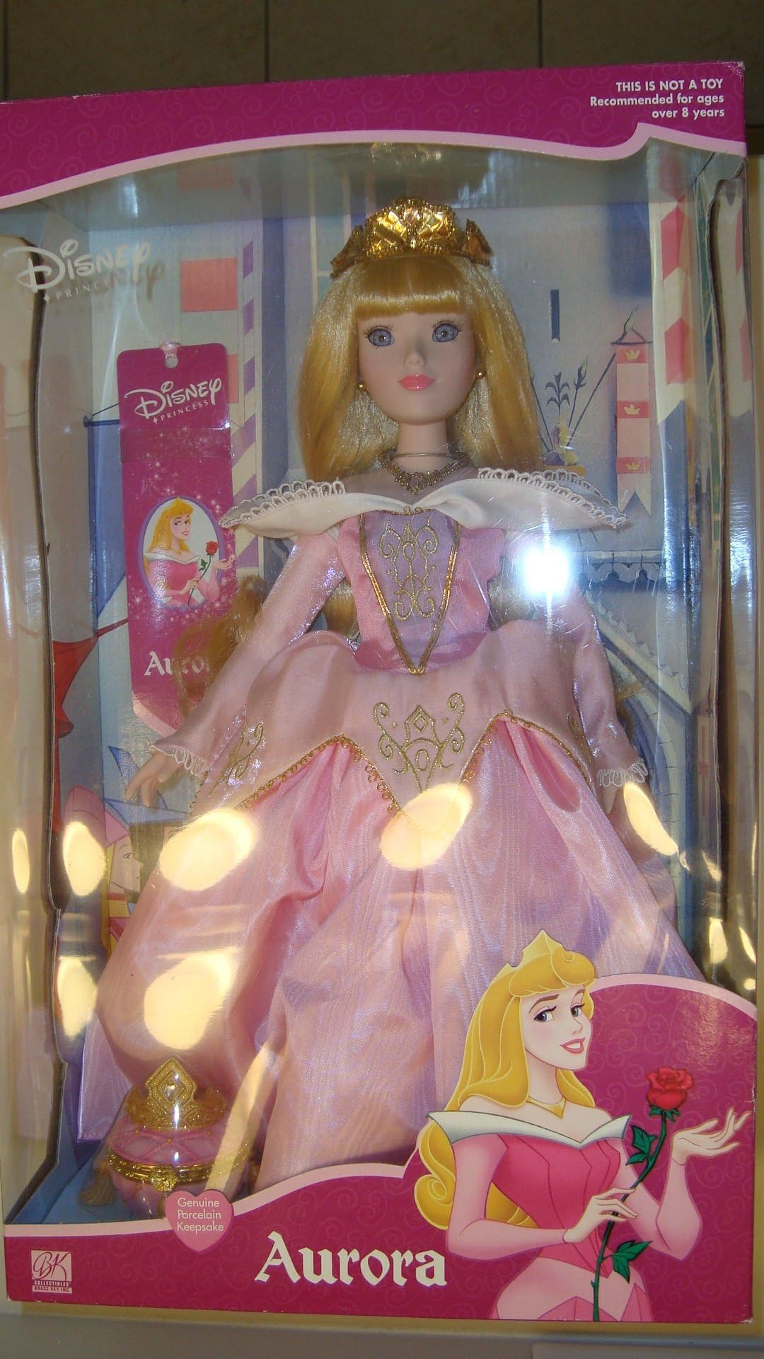BK Collectibles Disney Princess Aurora 16" Porcelain Doll 2001