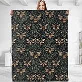 dhakalrlde Funny Bee Throw Blanket - Plush, Soft, Comfy, Warm, Fuzzy, Flannel Blanket for Couch, Bed, Travel, Office, Outdoor, Home Decor - Unique Gift for Men and Women 50''×60''