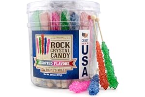 Boone's Mill | XL Rock Crystal Candy Sticks | Assorted Flavors | 36 Count