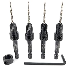 FTG USA 4 Pc #4 (7/64") Adjustable Wood Countersink