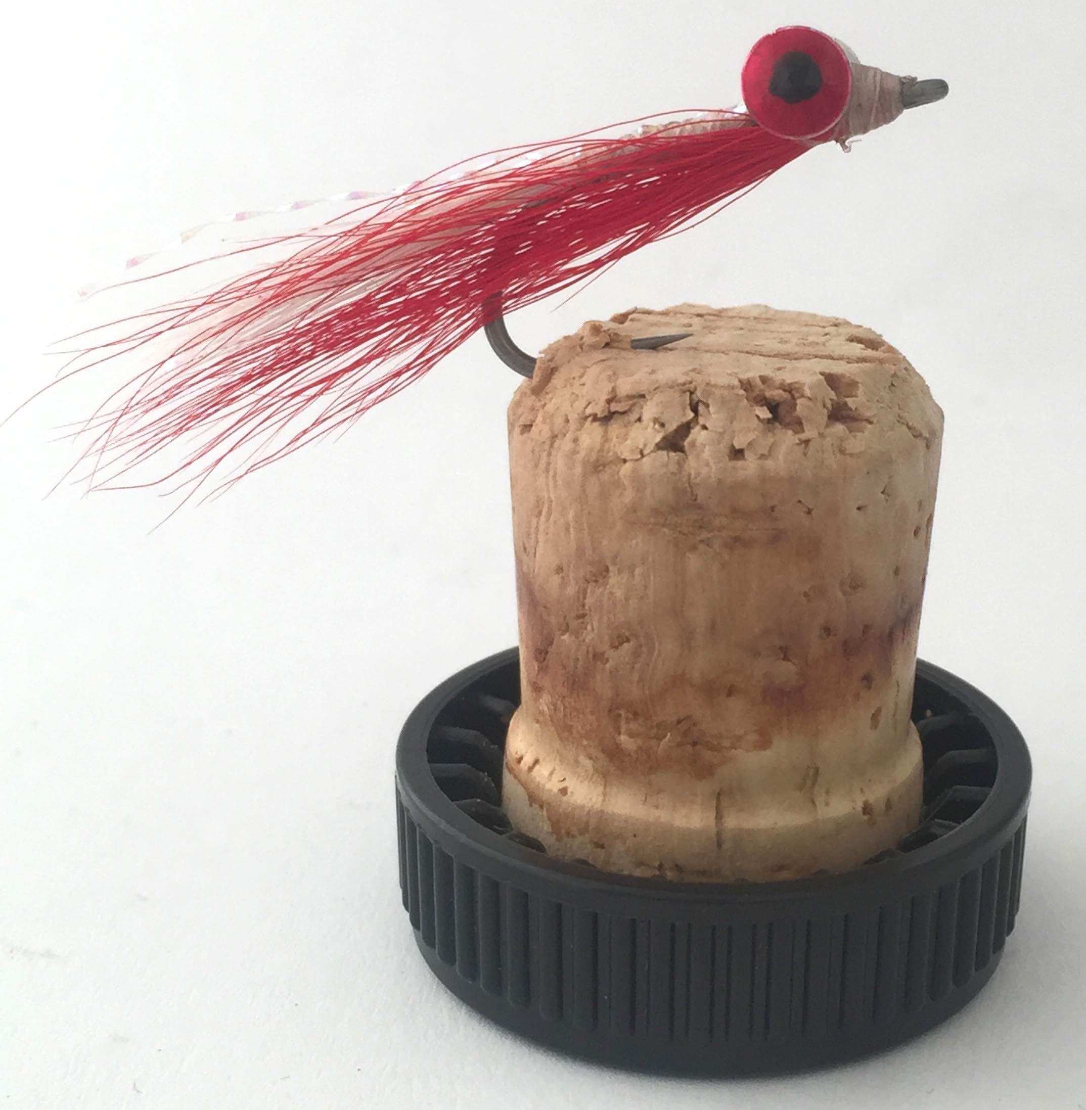 BestCity Fly Fishing Saltwater Clouser Minnow Red pack of 6 sizes 4-8# 150C