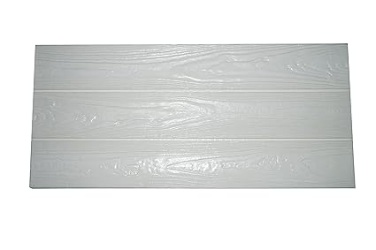 Takestop Pannello 77x70cm Effetto Legno Bianco Carta Parati Pvc Parquet Listone 3d Adesiva Adesivi Stickers Muro Lavabile Verniciabile