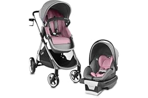 Evenflo Gold, SensorSafe Shyft Smart Modular Travel System with SecureMax Smart Infant Car Seat, Six Different Modes, Syncs with SensorSafe App, 3-Position Recline, Fits Babies 4-35 Pounds, Sapphire