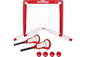 GoSports Splash Hoop 360 & Splash Pass Floating Pool Games - Choose Between Basketball, Football and Lacrosse - Set Includes 