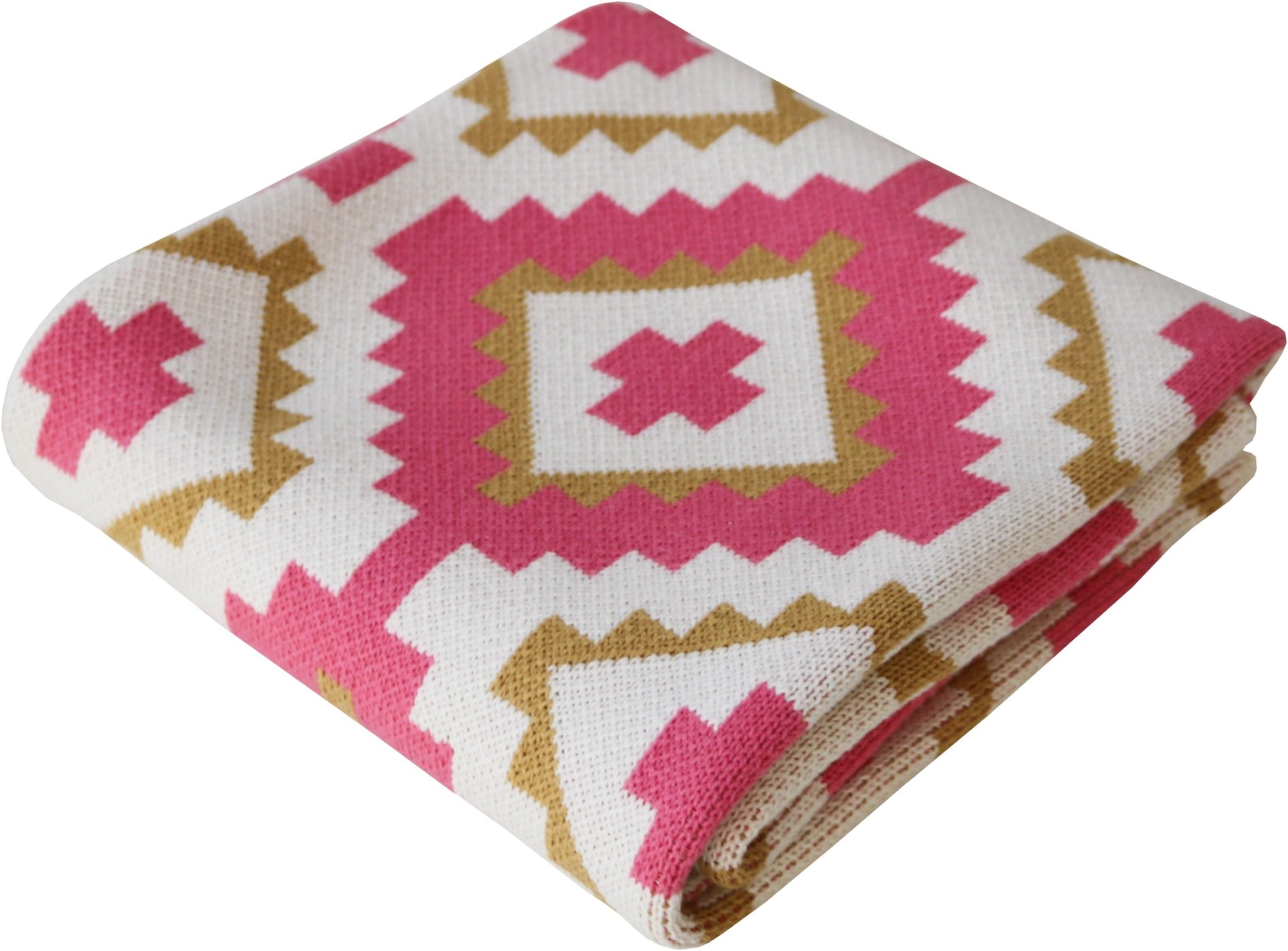 Soft Cotton Knit Baby Stroller Nursery Blanket | Turkish Delight 30"x40"