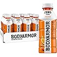 BODYARMOR ZERO Sugar Orange, Sugar Free Sports Drink - Low-Calorie Hydration - Natural Flavors with Potassium Packed Electrolytes, Antioxidants, and B-vitamins, 16 fl oz (pack of 12)