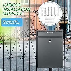 Yaocom Locking Mailbox with Key for Outdoor 16.2 x