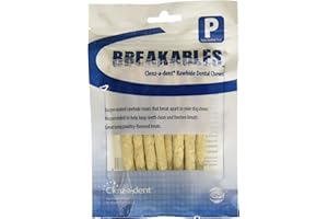 CEVA Animal Health Breakables Clenz-A-Dent Rawhide Dental Chews for Dogs, 15Ct (Petite)