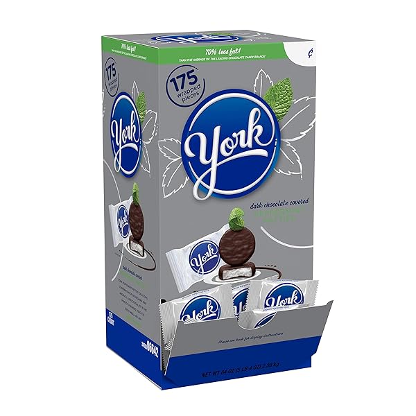 YORK DARK CHOCOLATE PEPPERMINT CANDY (PATTIES), 5.25 POUNDS