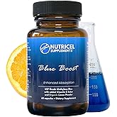 Nutricel Methylene Blue Capsules - Pharmaceutical Grade Supplement - Trusted Made in America Brand - 12mg (USP Reference Compliant) with Vitamin C Ester Enhanced Absorption - Third Party Tested (60ct)