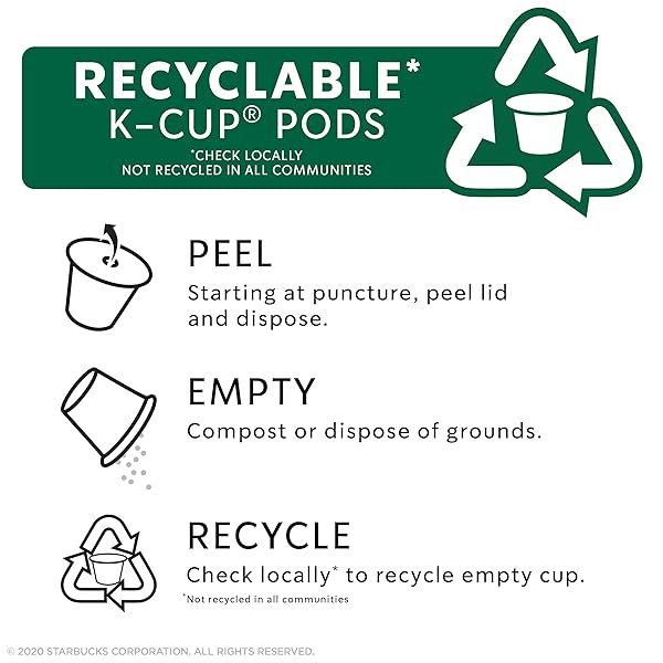 STARBUCKS K-CUP COFFEE PODS, STARBUCKS BLONDE ROAST HOT OR ICED COFFEE, VERANDA BLEND, 10 KEURIG PODS