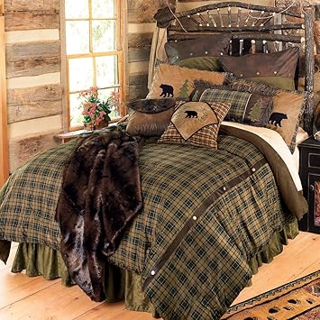 Amazon Com Black Forest Decor Alpine Bear Bed Set King Baby