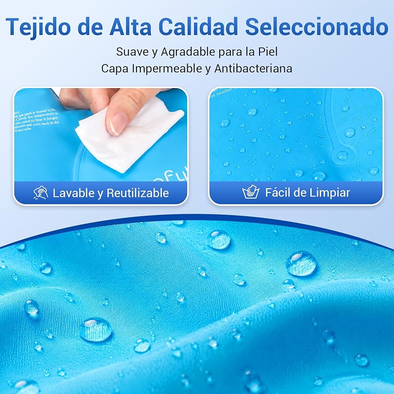 Bolsa de Hielo para Aliviar Dolor Rodilla, Terapia Frío/Caliente
