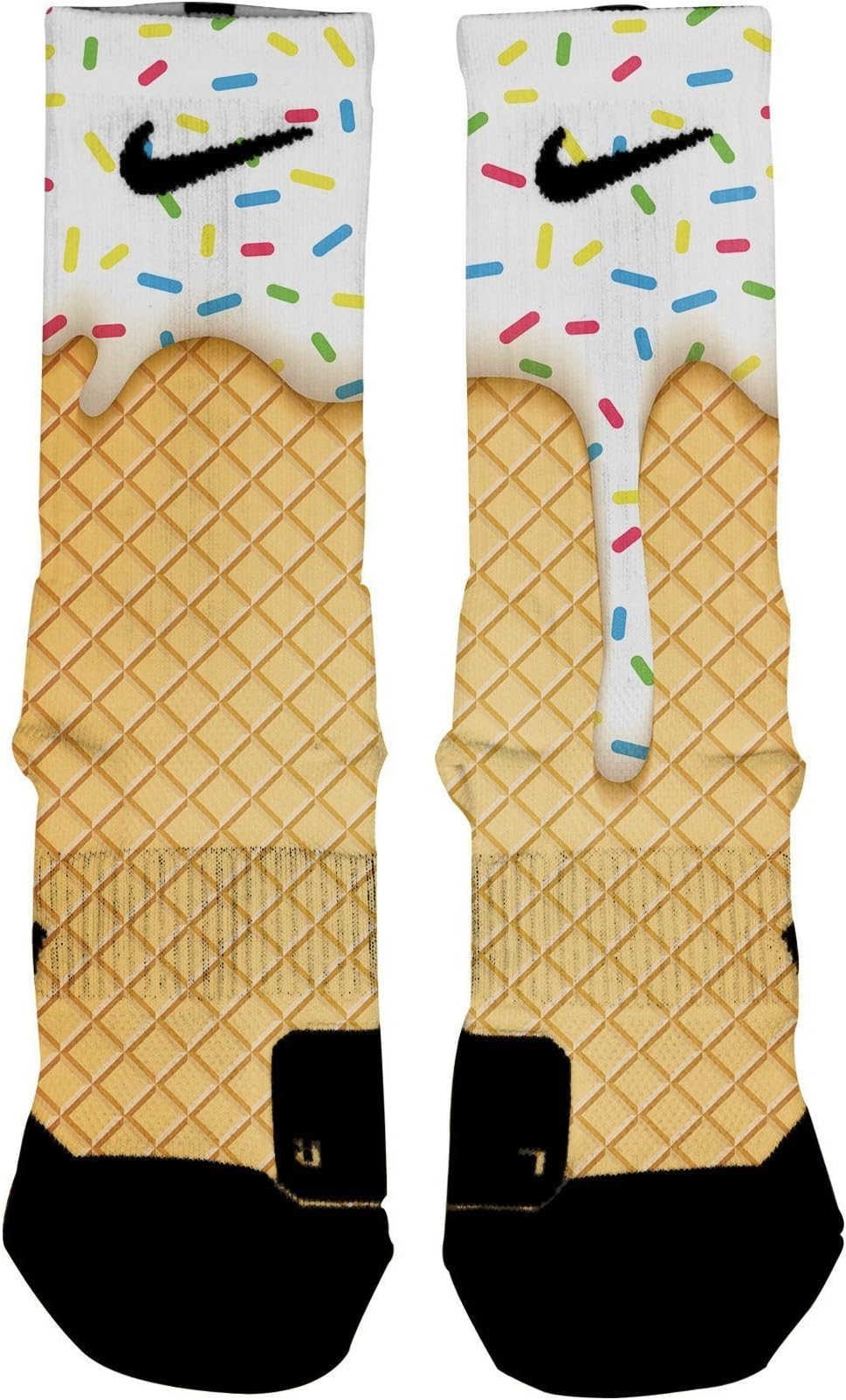 HoopSwagg Ice Cream Custom Elite Socks