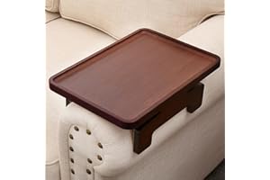 SINWANT Sofa Arm Tray, Couch Arm Table for Tray, Sofa Arm Rest Table for Couch Tray Suitable for Home Drinks Coffee Table,Eat Fruit on Sofa Clip on Table