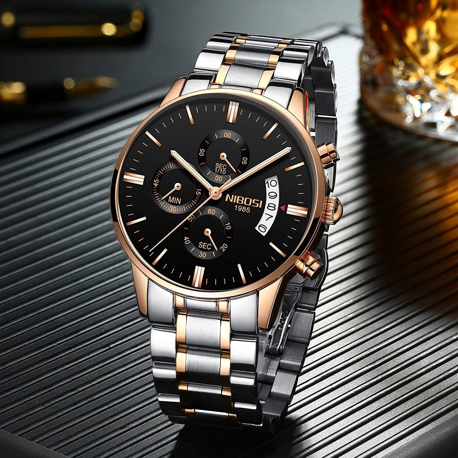 nibosi men's watches luxury