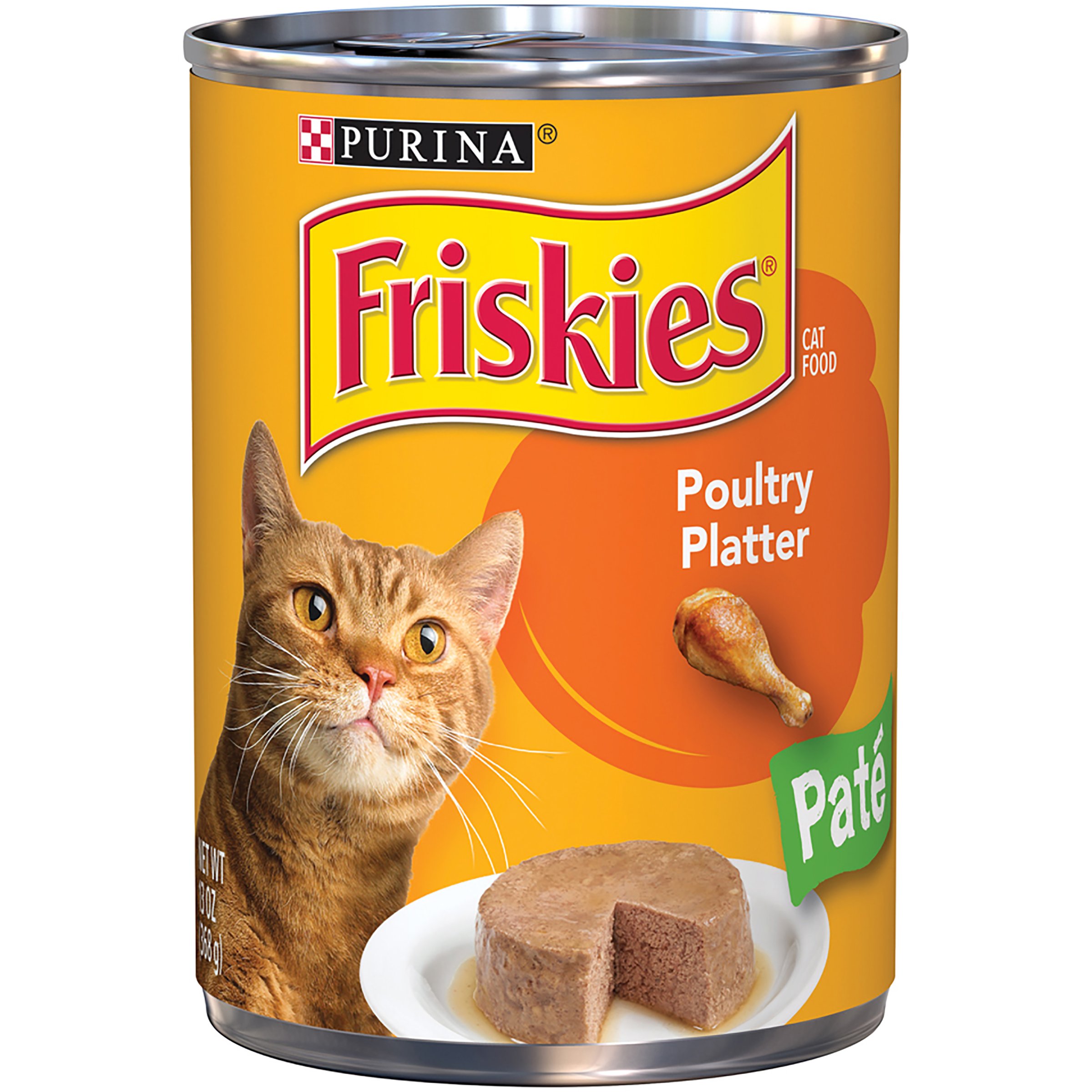 Purina Friskies Classic Pate Poultry Platter Cat Food (12) 13 oz