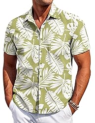 COOFANDY Men's Short Sleeve Shirts Lightweight