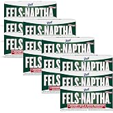 Fels Naptha Laundry Soap &amp; Stain Remover Bar, Pack of 12
