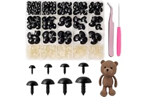MAOQIAN 294PCS Safety Eyes for Amigurumi, 6-20mm, 8 Sizes Safety Eyes with Washers for Crocheting, DIY Crafts, Stuffed Animals