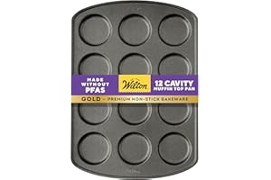 Wilton Premium Nonstick Muffin Top Pan, 12-Cavity
