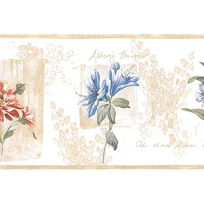 Buy Dundee Deco Bd6161 Prepasted Wallpaper Border Floral Light Green Background Red Yellow Cerulean Blue Flowers Wall Border Retro Design 15 Ft X 7 In 4 57m X 17 78cm Online In Turkey B0825chw3d Buy Dundee Deco Bd6161 Prepasted Wallpaper Border Floral Light Green Background Red Yellow Cerulean Blue Flowers Wall Border Retro Design 15 Ft X 7 In 4 57m X 17 78cm Online In Turkey B0825chw3d