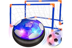 OFFICYGNET Hover Soccer Ball Set with 2 Goals, Indoor Toys for Boys Age 6-8, Kids Soccer Gift for Boys 8-12, Kid Sports Games Toys for 3 4 5 6 7 8 Year Old, Ideas Christmas Birthday Gifts for Kids Ages 4-8