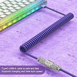 ZIYOU LANG Custom Coiled USB C to A Cable and