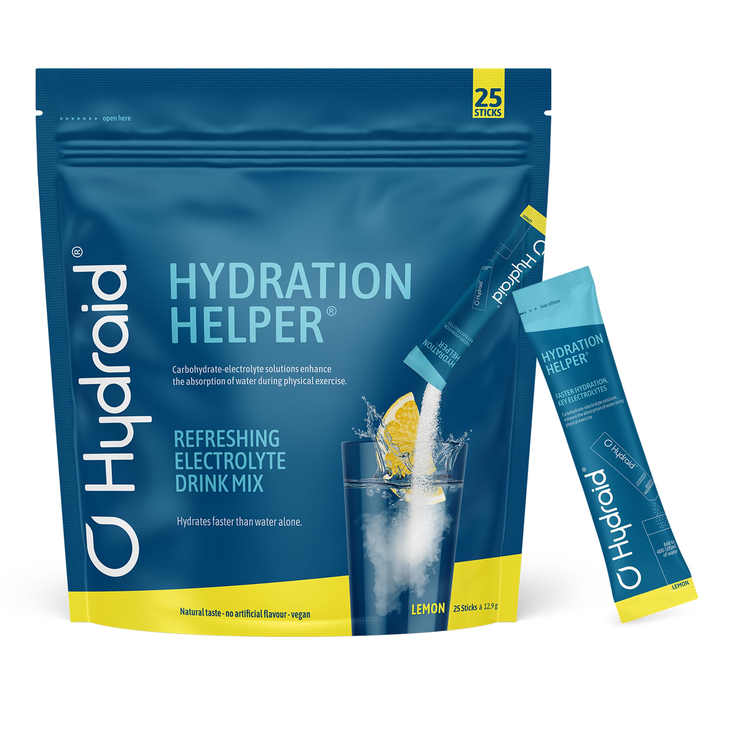 Hydraid Hydration Helper® LEMON - Elektrolyt Pulver, 25 Sticks