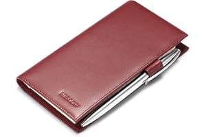 HISCOW Supple Leather Checkbook Cover with Free Divider - Italian Calfskin