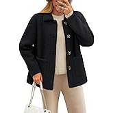 YUCOLEN Womens Fleece Jacket Button Down Sherpa Jacket Long Sleeve Teddy Coat Fuzzy Winter Warm Outerwear with Pockets