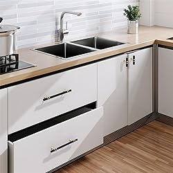 OYX 24Pack 5inch Matte Black Drawer Pulls Kitchen