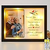 WOODEXPE Sympathy Gift LED Memorial Shadow Box 10"x8" Memorial Gifts for Loss of Loved One - Those We Love Don't Go Away