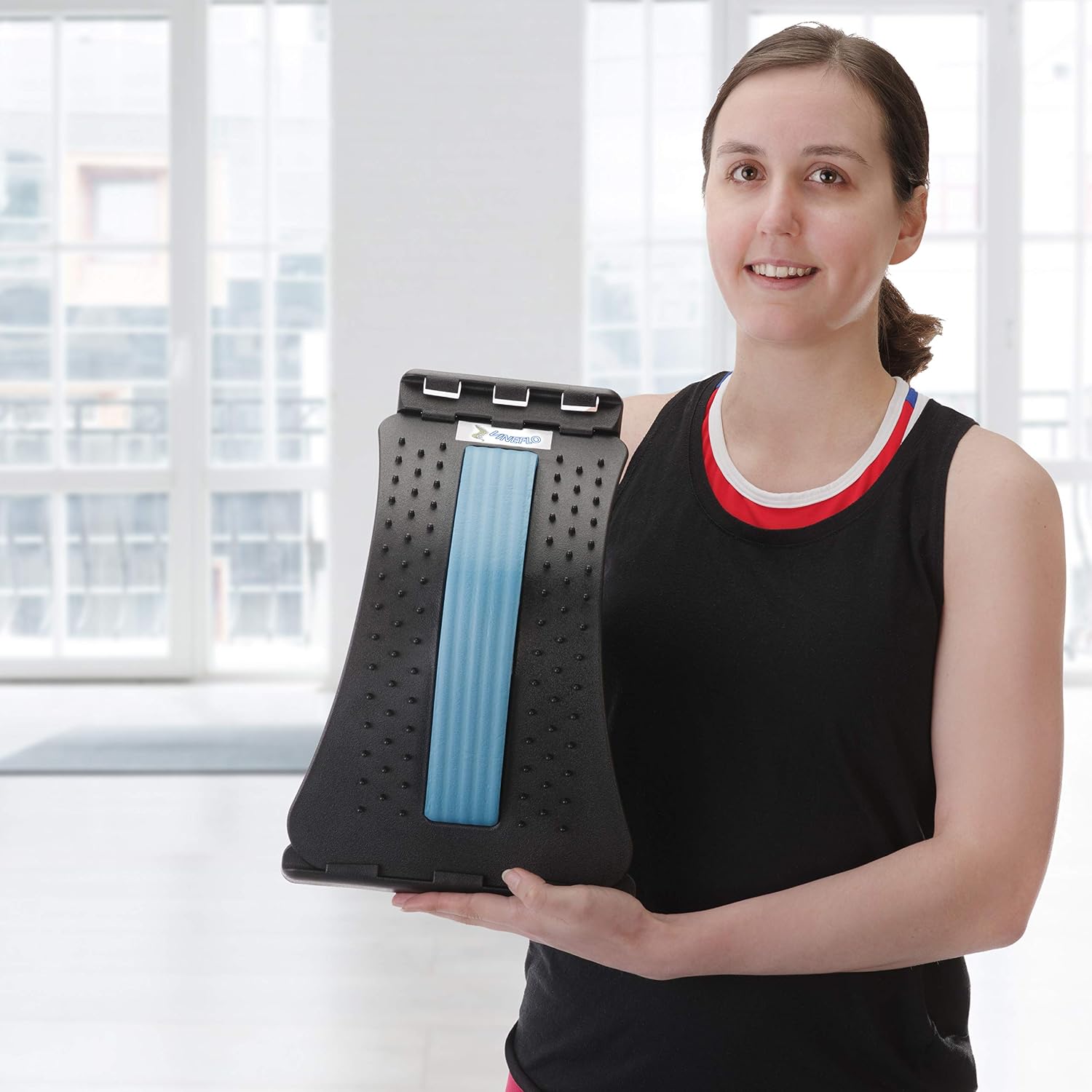 Vineflo Back Stretcher - Lower & Upper Back Massager for Spinal Pain Relief Posture Support, Blue - Image 3