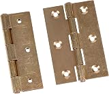 White Hinge Polished Brass Internal Lever Latch Door Handles 2 Sets 30-60mm Door view 5